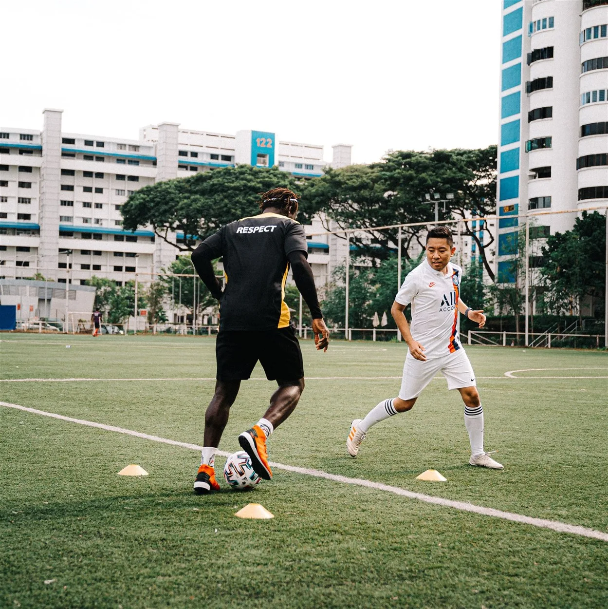 how improve passing in football - coach dennis ikogho espzen soccer school