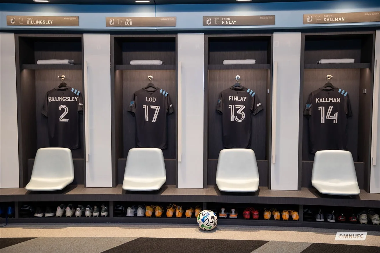 Minnesota United FC locker room