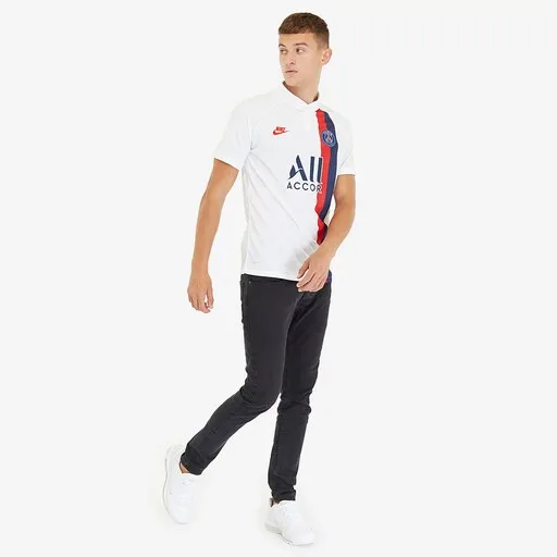 Nike Paris Saint-Germain 2019/20 Third Vapor Match Shirt SS - White/University Red - Image 3