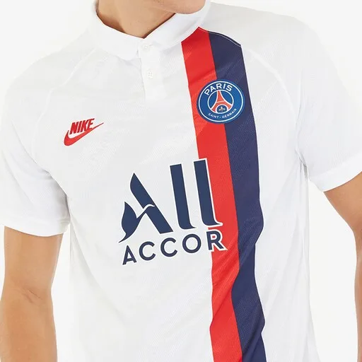 Nike Paris Saint-Germain 2019/20 Third Vapor Match Shirt SS - White/University Red - Image 5
