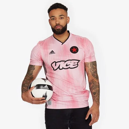 adidas Red Star Paris 19/20 Away Shirt - Pink/Black image 1