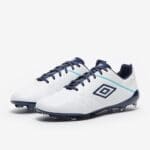 Umbro Medusæ III Pro FG - White/Medieval Blue/Blue Radiance - Image 7