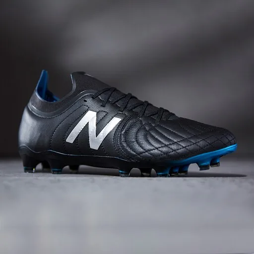 New Balance Tekela V2 Pro Leather FG - Black/Vision Blue - Image 3