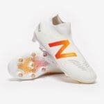 New Balance Tekela V3 Laceless FG - White/Flame - Image 2