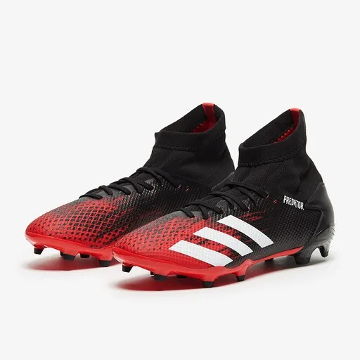 adidas Predator 20.3 FG - Core Black/White/Active Red image 3