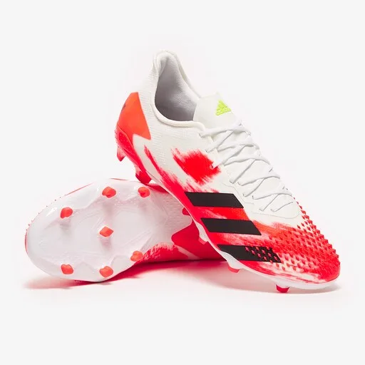 adidas Predator 20.2 FG - White/Core Black/Pop