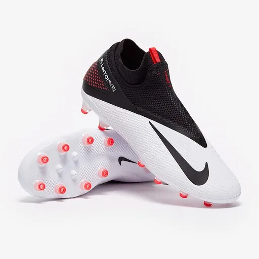 Nike Phantom VSN II Pro DF AG-PRO - White/Black/Laser Crimson image 1