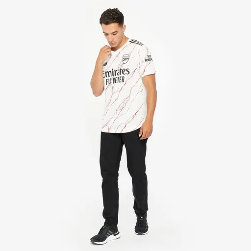 adidas Arsenal 20/21 Away Authentic Shirt - Cloud White/Black - Image 3