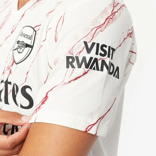 adidas Arsenal 20/21 Away Authentic Shirt - Cloud White/Black - Image 5