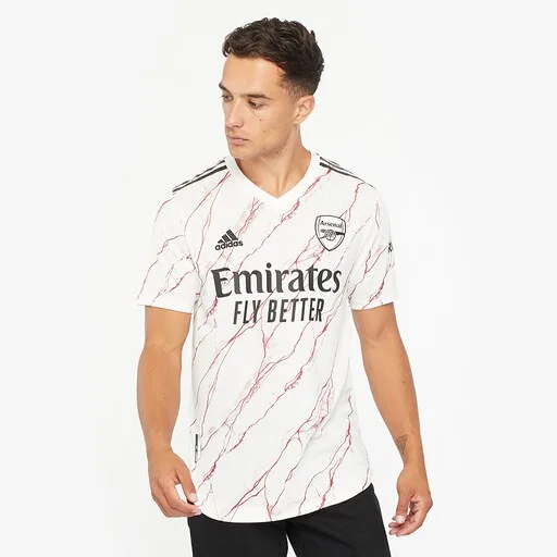 adidas Arsenal 20/21 Away Authentic Shirt - Cloud White/Black - Image 2