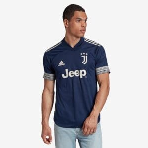 adidas Juventus 20/21 Away Authentic Shirt - Night Indigo/Alumina
