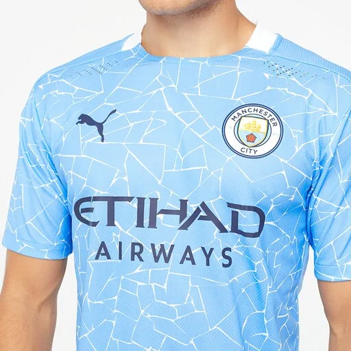 Puma Manchester City 20/21 Home Authentic Shirt - Team Light Blue/Peacoat - Image 5